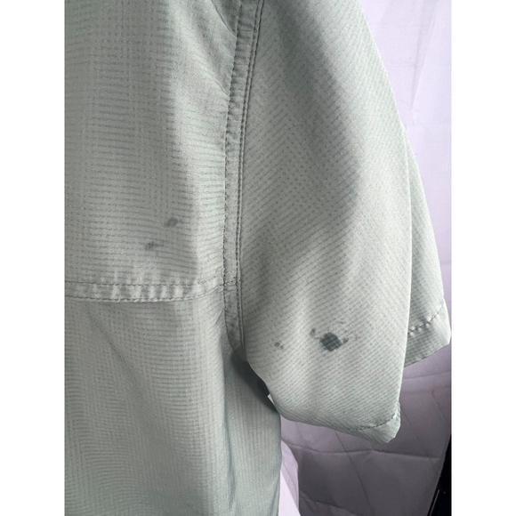 Men’s The American Outdoorsmen Vented Fishing Button Up Shirt Size XL Green EUC - Picture 5 of 6